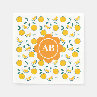 Servilleta de papel diseño naranjas serviette