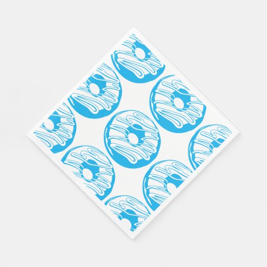 Servilleta de papel donas azules serviette (Ecke)