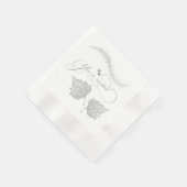 Servilleta de papel estás invitado para boda serviette (Ecke)
