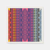 Servilleta Diseño Andino Azul, Naranja y Magenta Serviette (Vorderseite)