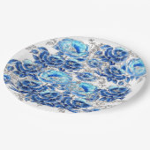 Servilletas blue pappteller (Schrägansicht)
