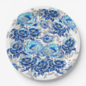Servilletas blue pappteller (Vorderseite)