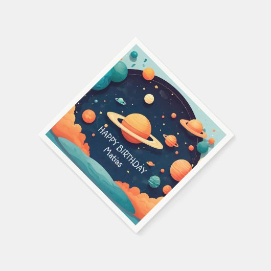 Servilletas cumpleaños personalizadas serviette (Ecke)