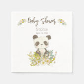 Servilletas de papel Baby Shower Panda Serviette (Vorderseite)