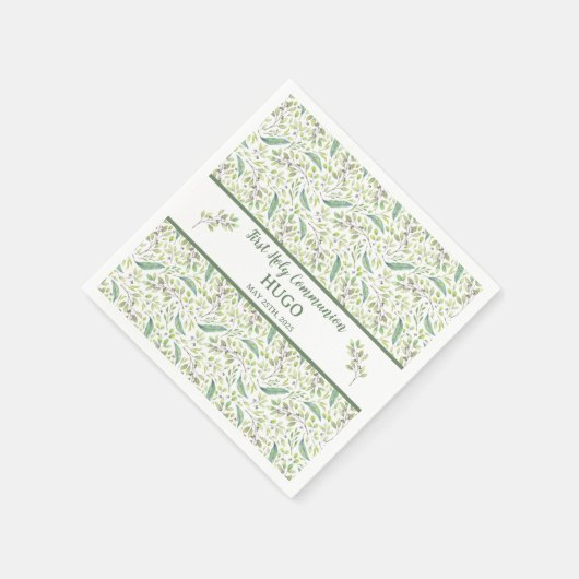 Servilletas de papel HUGO Primera Comunión Serviette (Ecke)