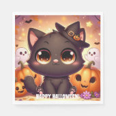 Servilletas Gato Negro Serviette (Vorderseite)