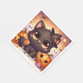 Servilletas Gato Negro Serviette (Ecke)