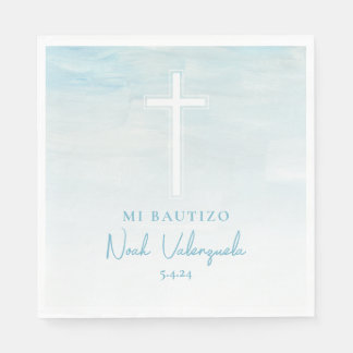 Servilletas Mi Bautizo Azul Serviette