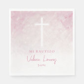 Servilletas Mi Bautizo Rosita Spanisch Napkins Serviette (Vorderseite)