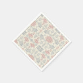 servilletasbotánico, flores acuarela,decorativo, serviette (Ecke)