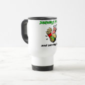 Serving Food Serving God Christian Gift Reisebecher (Vorderseite Links)