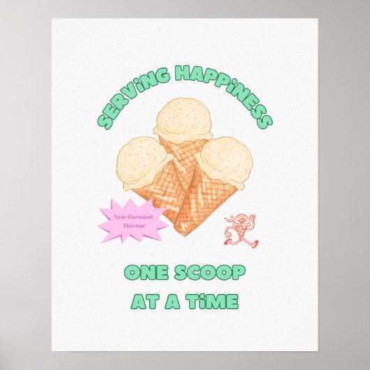 Serving Happiness Poster (Vorne)