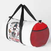 Serving Looks & Hot Dogs Skelett Duffle Bag (Rechte Ecke)