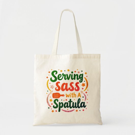 Serving Sass mit einer Spatula-Tragetasche Tragetasche (Vorne)