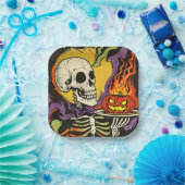 "Serving up Scares" Replica Circa 1950er Pappteller (Party)