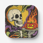 "Serving up Scares" Replica Circa 1950er Pappteller (Vorderseite)