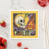 "Serving up Scares" Replica Circa 1950er Serviette (Beispiel)