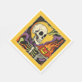 "Serving up Scares" Replica Circa 1950er Serviette (Ecke)