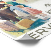 Servizi Aerei Ala Littoria Vintage Poster 1937 (Ecke)