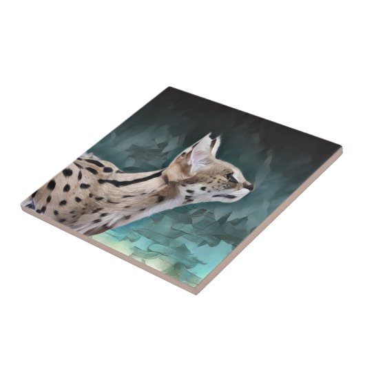 Servkatze Fliese (Seite)