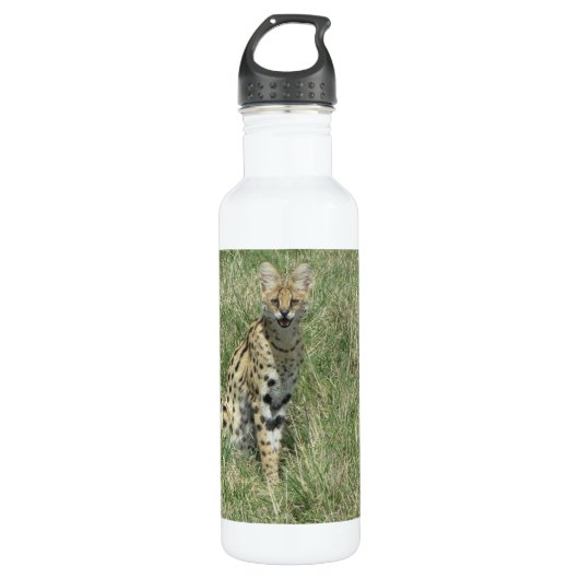 Servkatze Wasserflasche aus nicht rostendem Stahl Edelstahlflasche (Vorderseite)