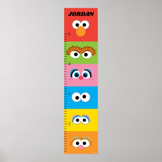 Sesam Street Growth Chart Poster (Vorne)