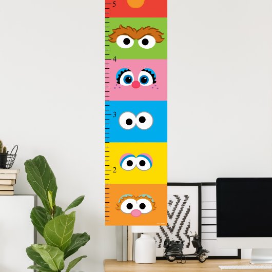 Sesam Street Growth Chart Poster (Heimbüro)
