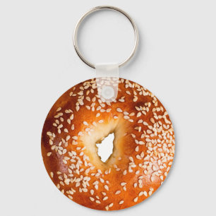 Sesame Bagel Schlüsselanhänger