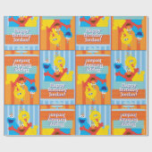 Sesame Pals Birthday Pattern Geschenkpapier (Flach)
