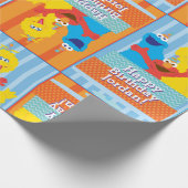Sesame Pals Birthday Pattern Geschenkpapier (Ecke)