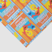 Sesame Pals Birthday Pattern Seidenpapier (Ausschnitt)