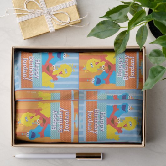 Sesame Pals Birthday Pattern Seidenpapier (Geschenk)