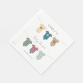 Sesame Pals Bodysuits Baby Shower Serviette (Ecke)