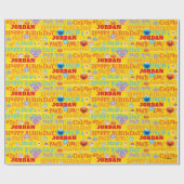 Sesame Pals Celebration Pattern Geschenkpapier (Flach)