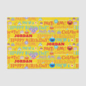 Sesame Pals Celebration Pattern Seidenpapier (Vorderseite)