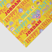 Sesame Pals Celebration Pattern Seidenpapier (Ausschnitt)