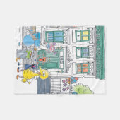 Sesame Pals Doodley Graphic Fleecedecke (Vorderseite (Horizontal))
