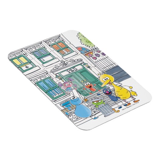 Sesame Pals Doodley Graphic Magnet (Rechte Seite)