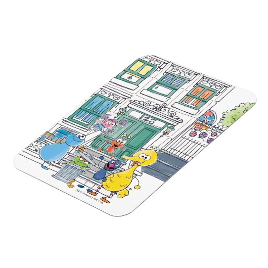 Sesame Pals Doodley Graphic Magnet (Linke Seite)