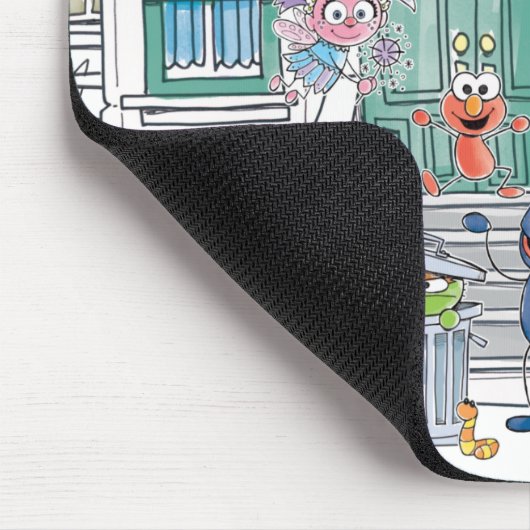 Sesame Pals Doodley Graphic Mousepad (Ecke)