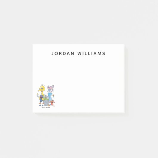 Sesame Pals Doodley Graphic Post-it Klebezettel (Vorderseite)