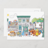 Sesame Pals Doodley Graphic Postkarte (Vorne/Hinten)