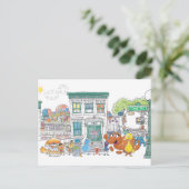 Sesame Pals Doodley Graphic Postkarte (Stehend Vorderseite)