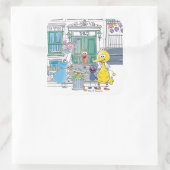 Sesame Pals Doodley Graphic Quadratischer Aufkleber (Tasche)