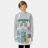 Sesame Pals Doodley Graphic Schürze (Getragen)