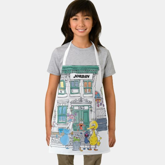Sesame Pals Doodley Graphic Schürze (Insitu)