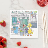Sesame Pals Doodley Graphic Serviette (Beispiel)