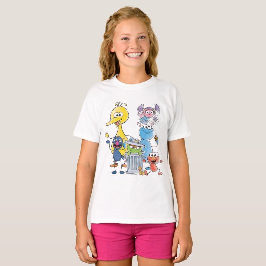 Sesame Pals Doodley Graphic T-Shirt (Vorne ganz)