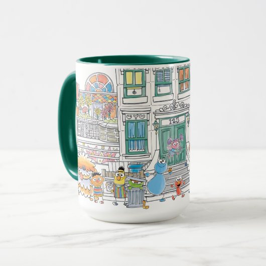 Sesame Pals Doodley Graphic Tasse (Vorderseite Links)