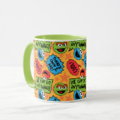 Sesame Pals Positive Callout Muster Tasse (Vorderseite Links)